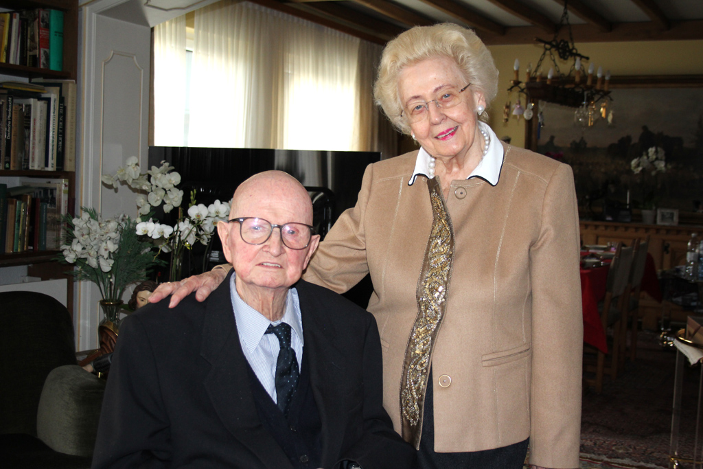 Alfred Bourseaux mit seiner Ehefrau Vera Dollendorf (Bild: Rudi Schroeder/BRF)