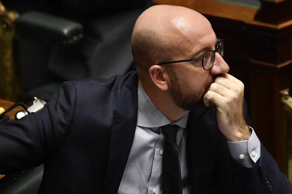 Premierminister Charles Michel am Mittwoch im Parlament (Bild: Dirk Waem/Belga)