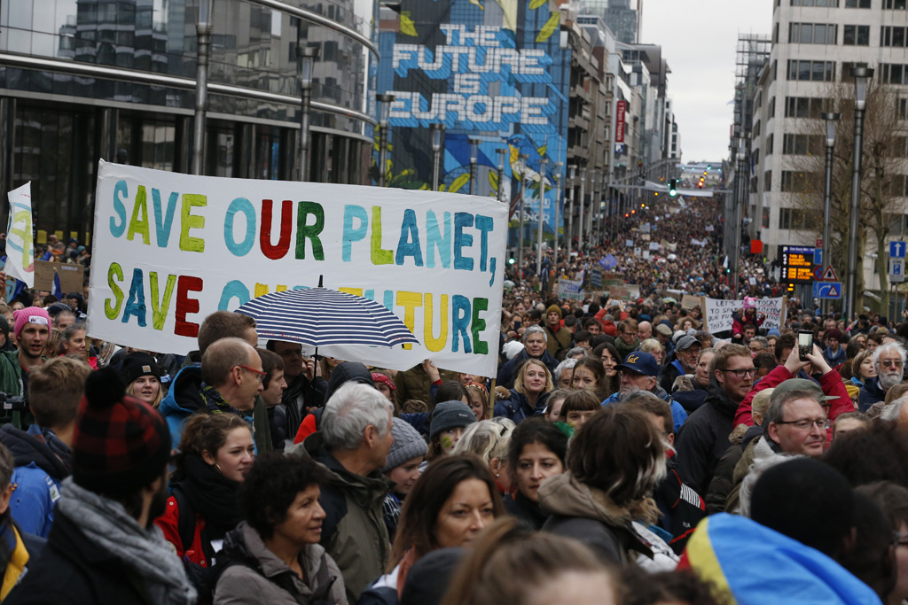 Klima-Marsch in Brüssel (Bild: Nicolas Maeterlinck/Belga)