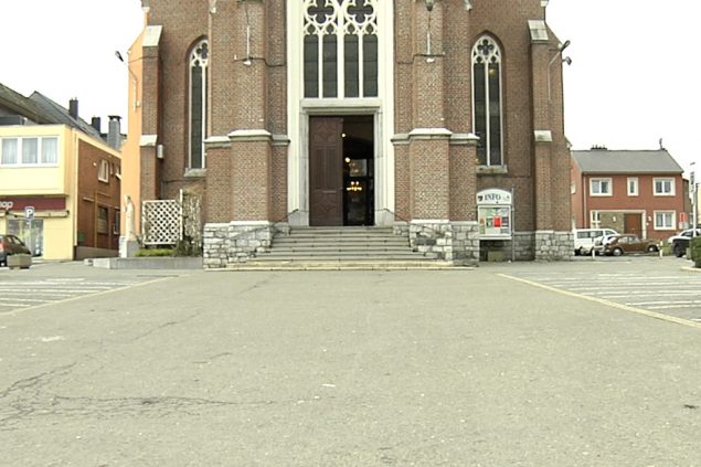 Kirchplatz in Kelmis (Archivbild: BRF Fernsehen)