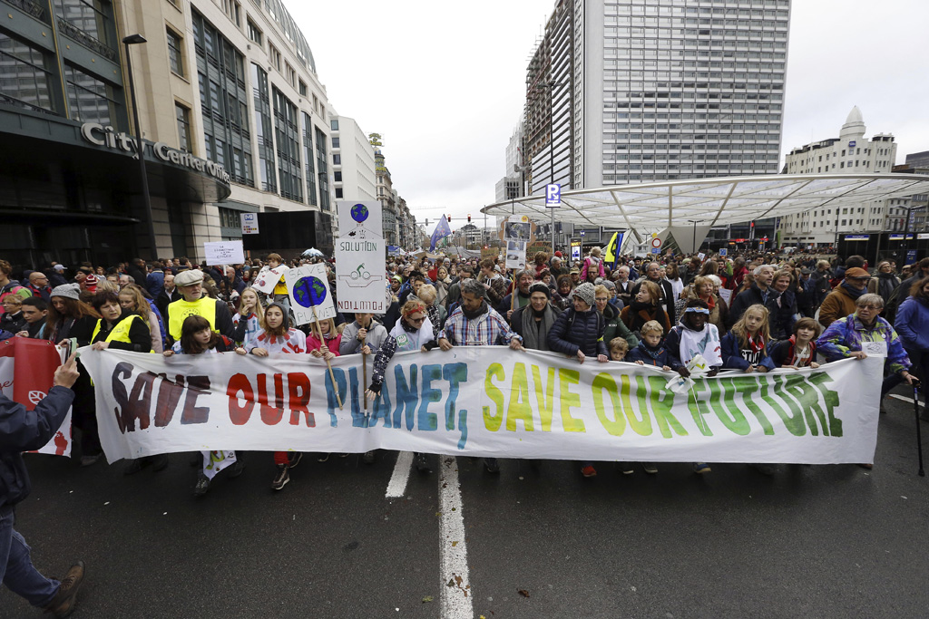 Klimamarsch in Brüssel