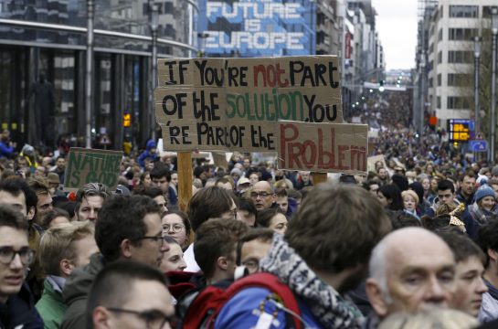 Klima-Marsch in Brüssel