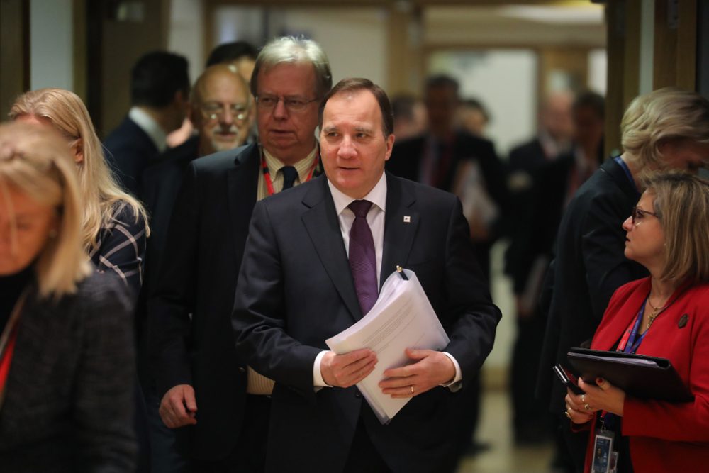 Stefan Löfven beim EU-Gipfel in Brüssel