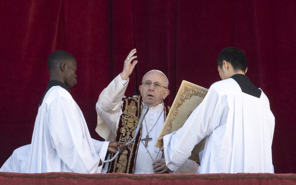 Papst bei der Weihnachtsbotschaft