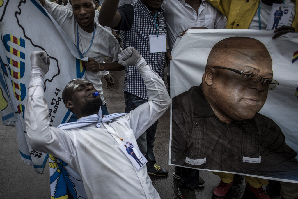Kundgebung der Opposition in Kinshasa