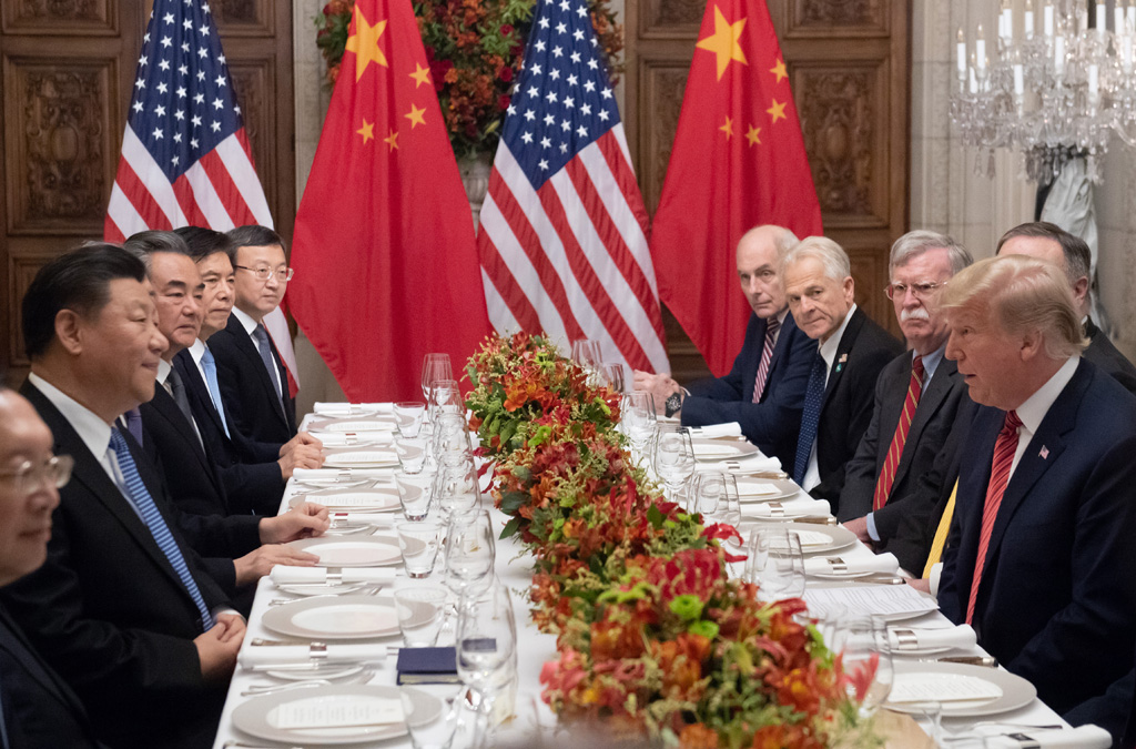 Gemeinsames Abendessen der chinesischen und der US-Delegation