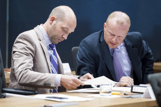 Michael Balter und Alain Mertes von Vivant im PDG (Bild: Nicolas Lambert/Belga)