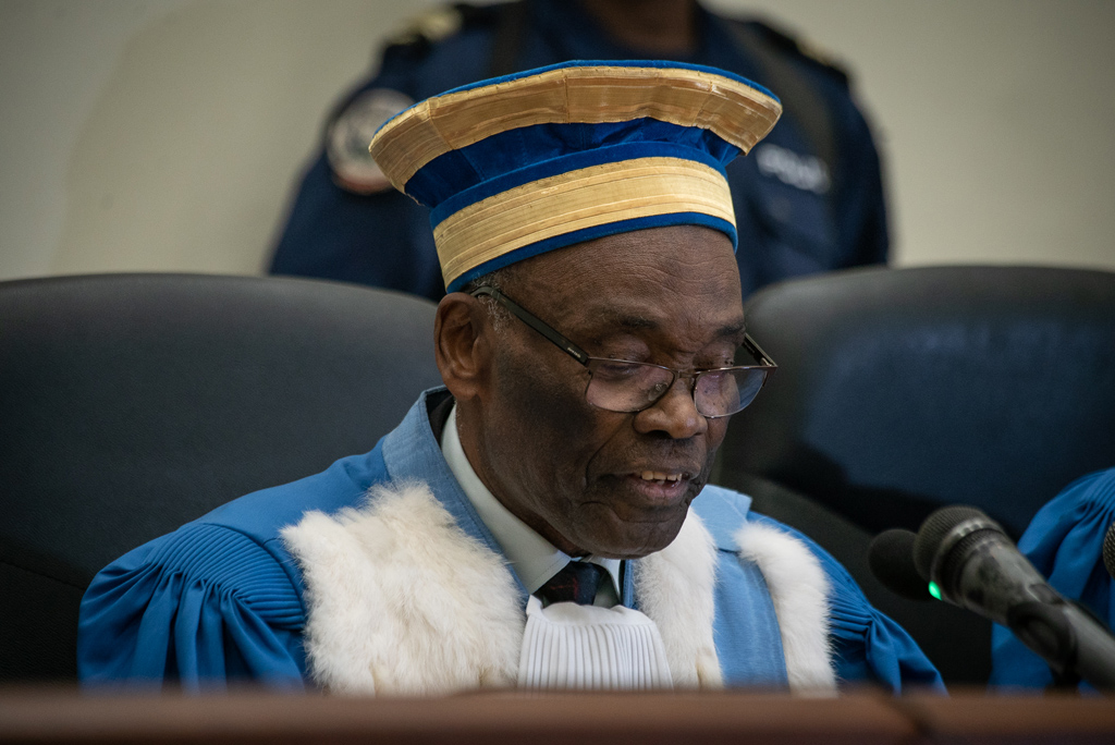 Benoît Lwamba Bindu, Präsident des Verfassungsgerichts, am 19.1.2019 in Kinshasa