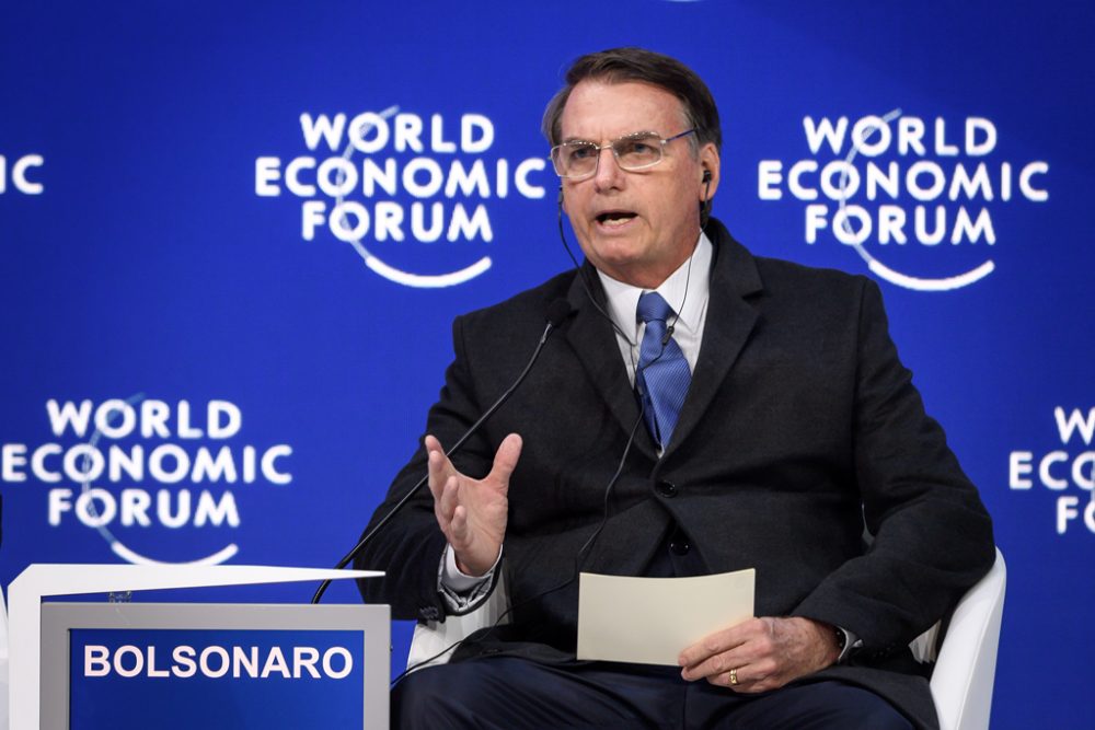 Bolsonaro beim Weltwirtschaftsforums in Davos (Bild: Fabrice Coffrini/AFP)