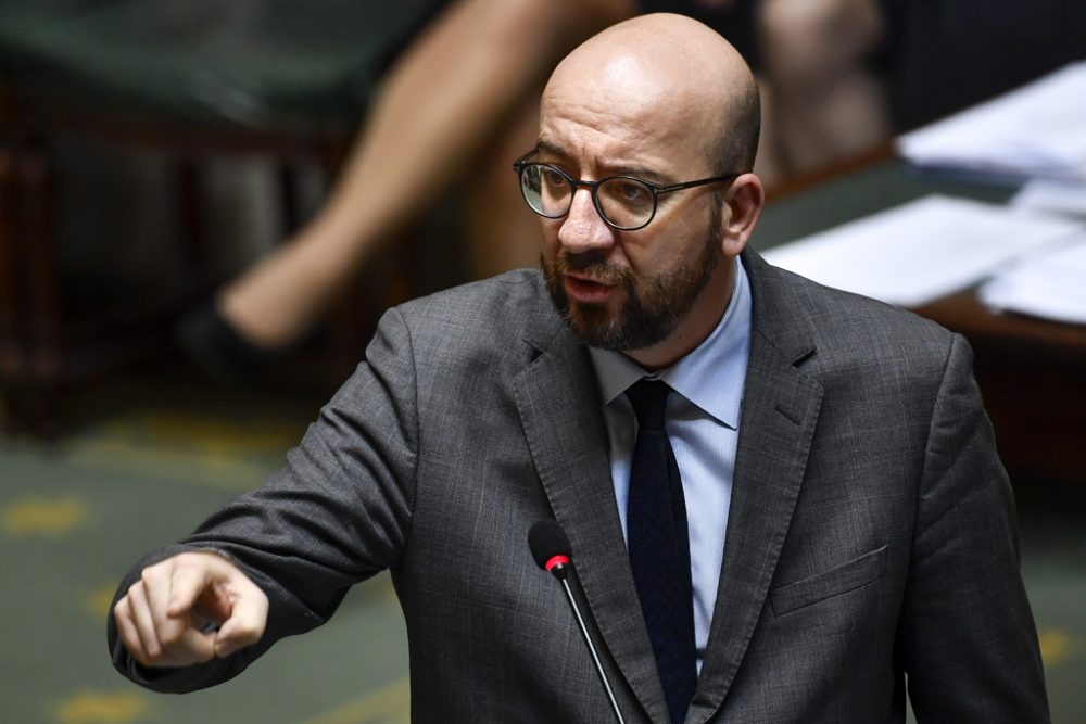 Der geschäftsführende Premierminister Charles Michel in der Kammer