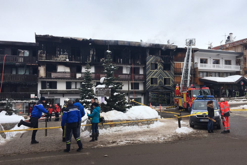 Brand in Courchevel