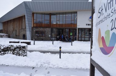 Schneetreiben in St. Vith (Bild: Raffaela Schaus/BRF)