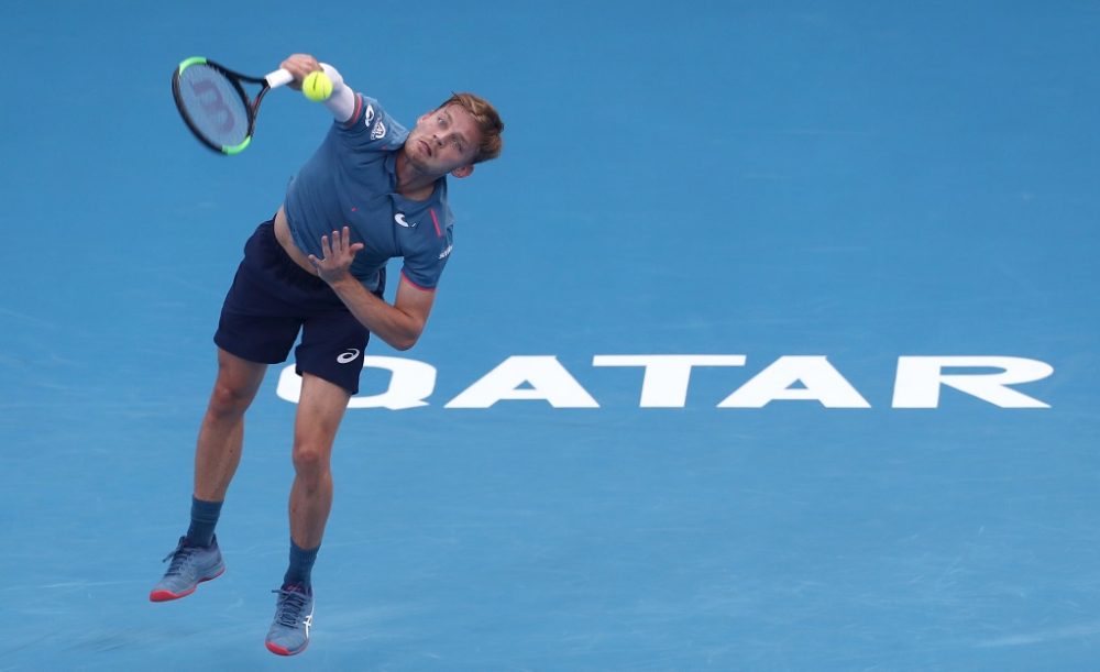 David Goffin beim Tennisturnier in Doha