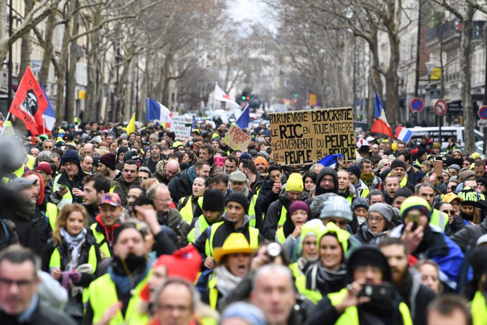 Gelbwesten-Protest am 26. Januar in Paris (Bild: Alain Jocard/AFP)