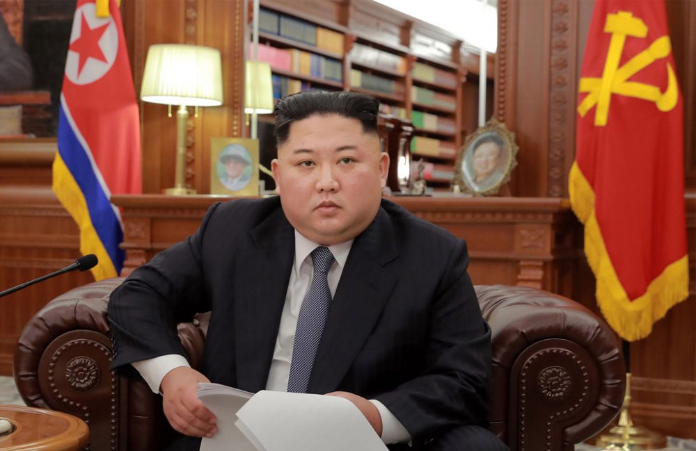 Kim Jong Un bei seiner Neujahrsansprache