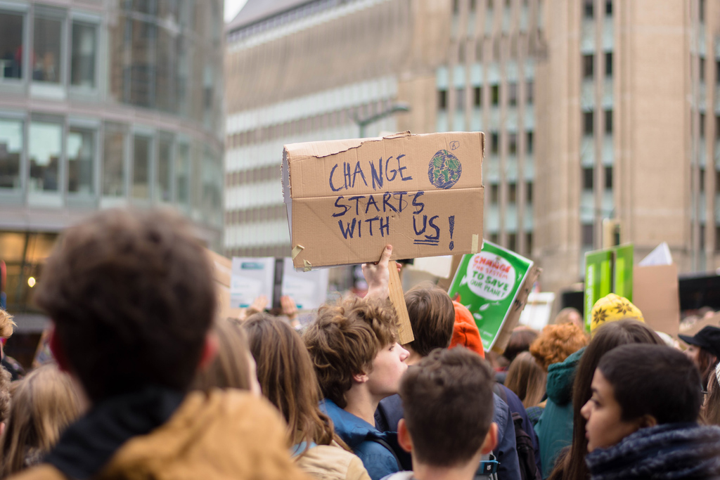 Klima-Demo in Brüssel