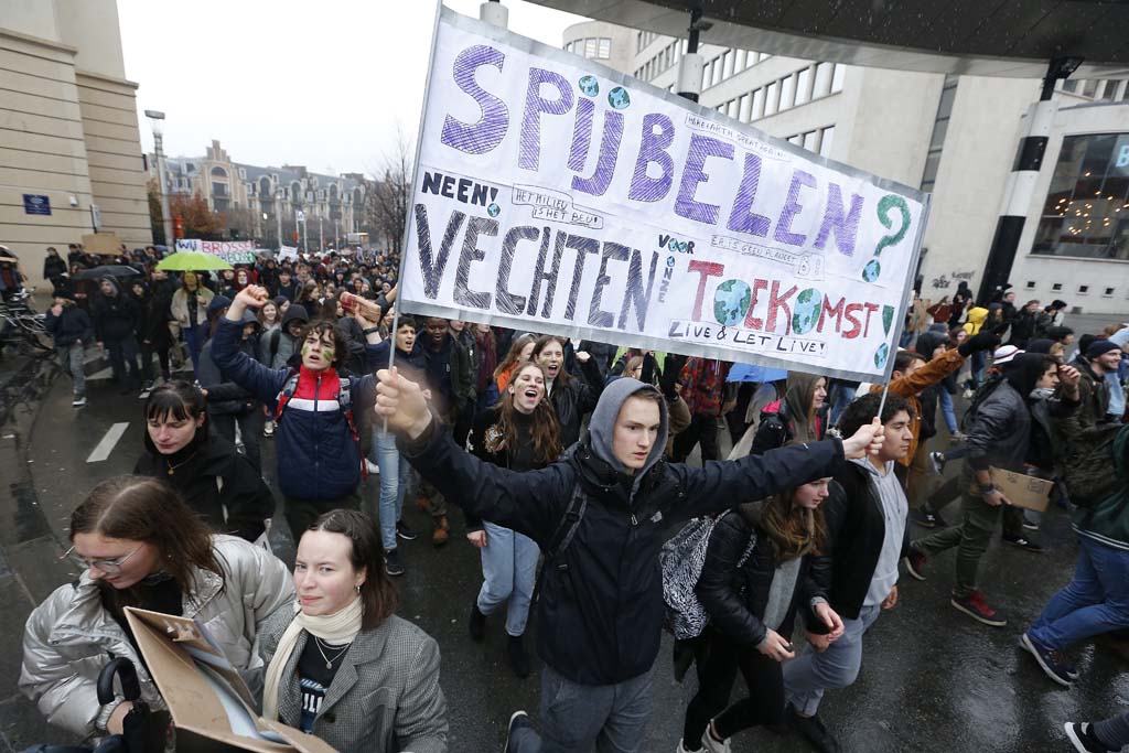 Klimaprotest von Schülern in Brüssel (17.1.2019)