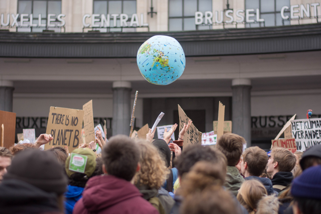 Klima-Protest in Brüssel