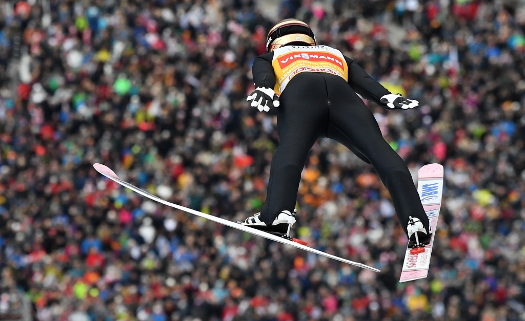 Ryoyu Kobayashi beim Neujahrsspringen in Garmisch-Partenkirchen