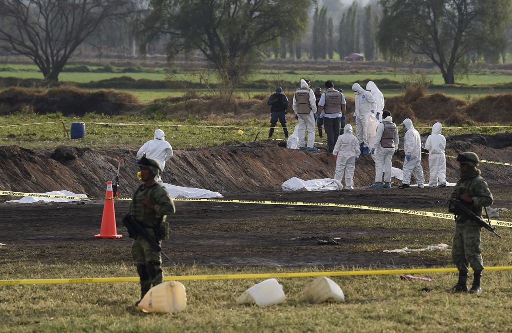 Unglücksort der Explosion in Mexiko