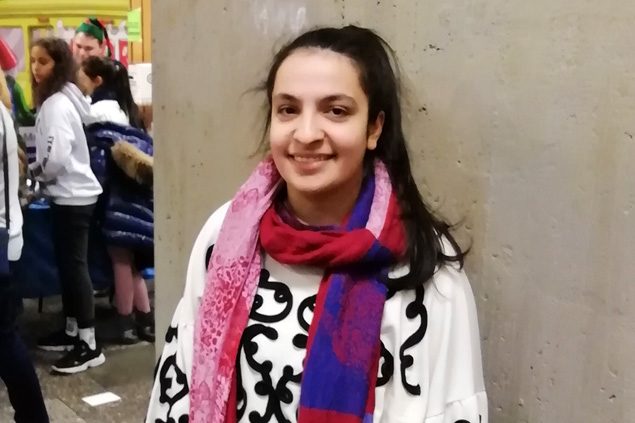 Nanda Bouwers beim Matheon-Wettbewerb (Bild: privat)