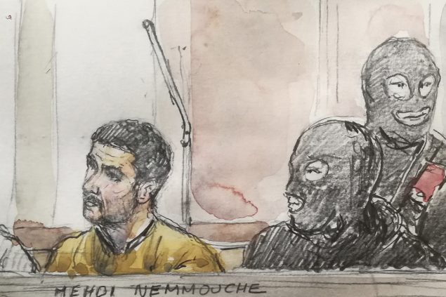 Mehdi Nemmouche vor Gericht in Brüssel (Bild: Benoit Peyrucq/AFP)