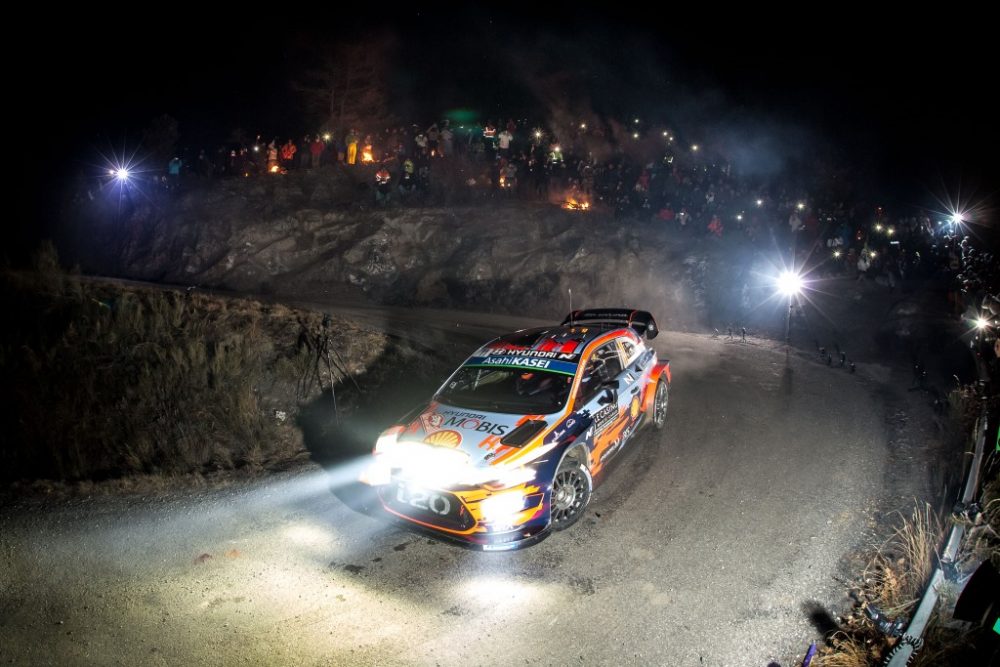 Thierry Neuville/Nicolas Gilsoul im Hyundai i20 WRC bei der Rallye Monte-Carlo