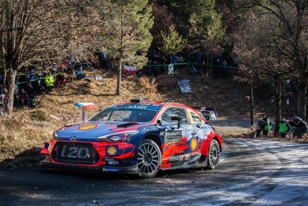 Thierry Neuville/Nicolas Gilsoul im Hyundai i20 WRC bei der Rallye Monte-Carlo