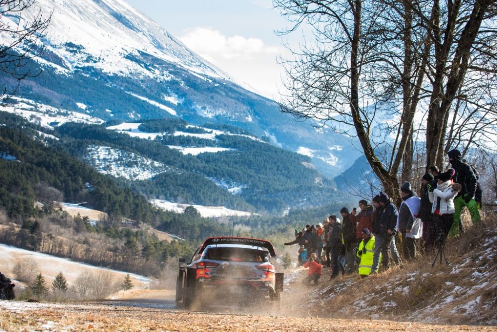 Thierry Neuville/Nicolas Gilsoul im Hyundai i20 WRC bei der Rallye Monte-Carlo