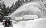 Schneechaos im Salzburger Land (Bild: Harald Schenider/APA/AFP)