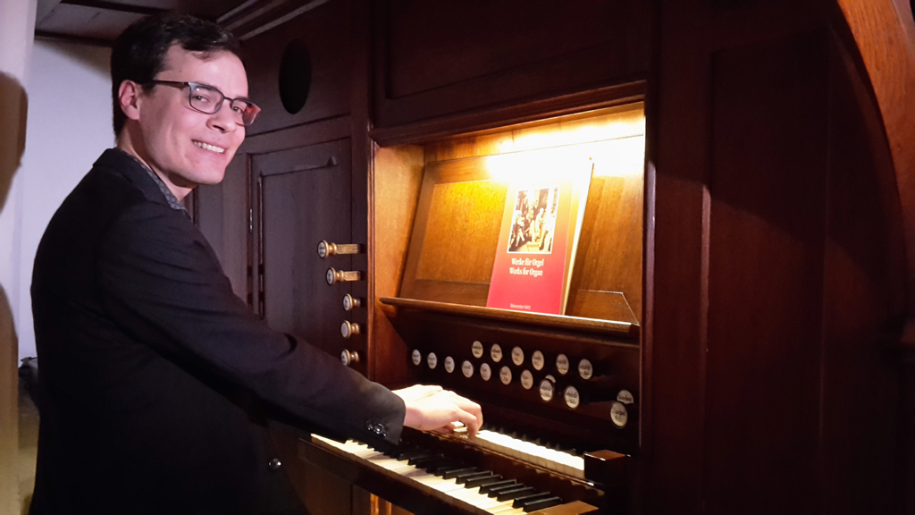 Der neue Orgelkurator im Kloster Heidberg, Fabien Moulaert