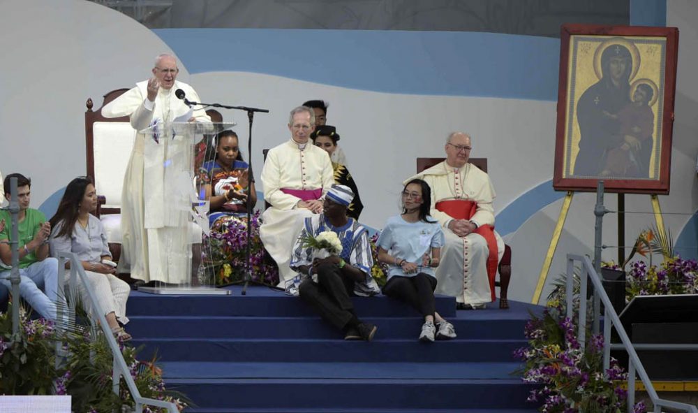 Papst Franziskus beim Weltjugendtag in Panama