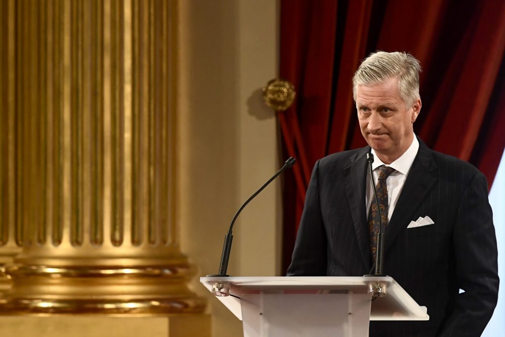 König Philippe beim Neujahrsempfang im Königlichen Palast (Bild: Dirk Waem/Belga)