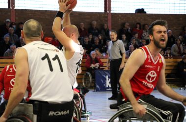 Rollstuhlbasketball: Roller Bulls vs. Köln in St. Vith (Bild: Christophe Ramjoie/BRF)