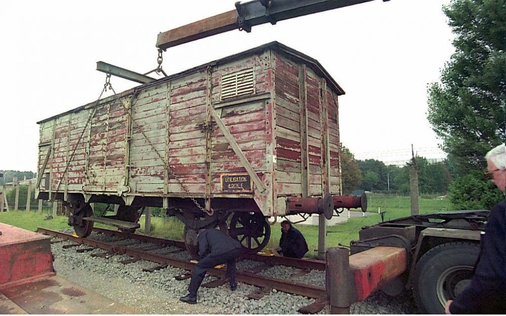 SNCB-Wagon, das Gefangene zu den Konzentrationslagern transportierte_belga