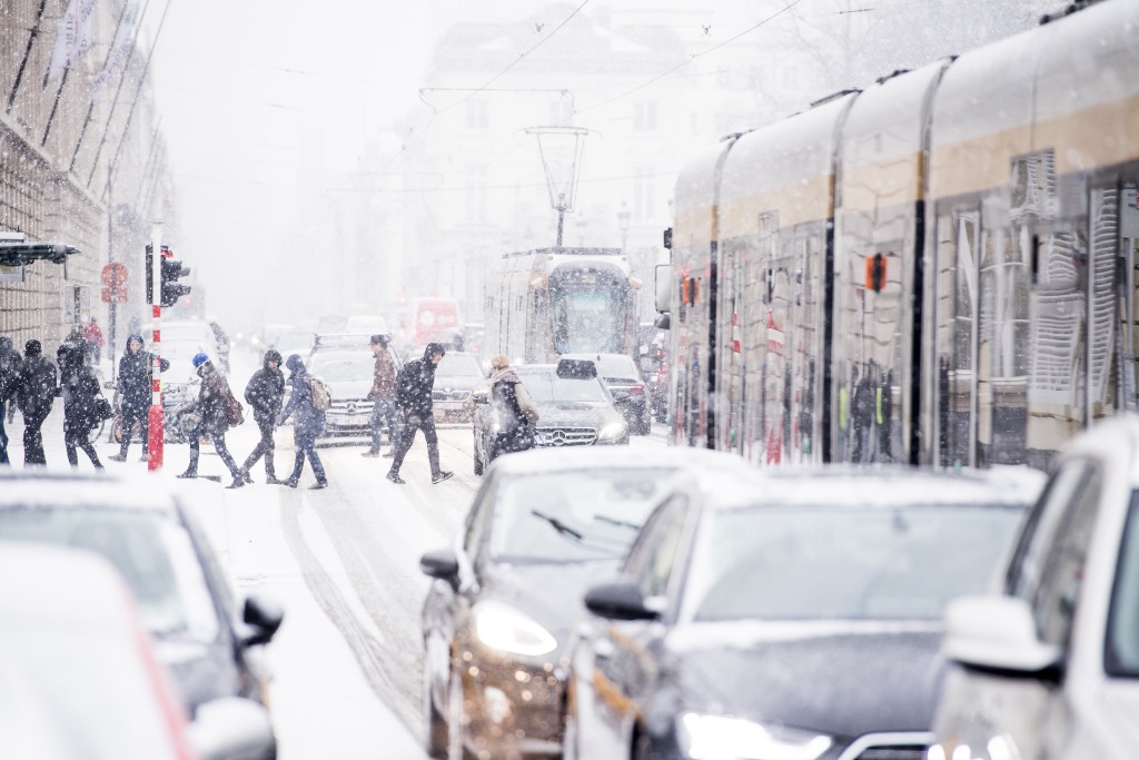 Schnee in Brüssel (2018) - Foto: Belga/ Jasper Jacobs