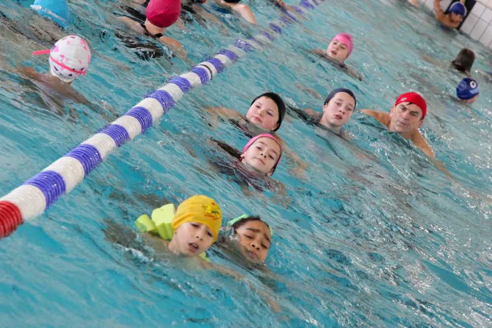 Schwimm-Marathon 2019 in Kelmis (Bild: Julien Claessen/BRF)