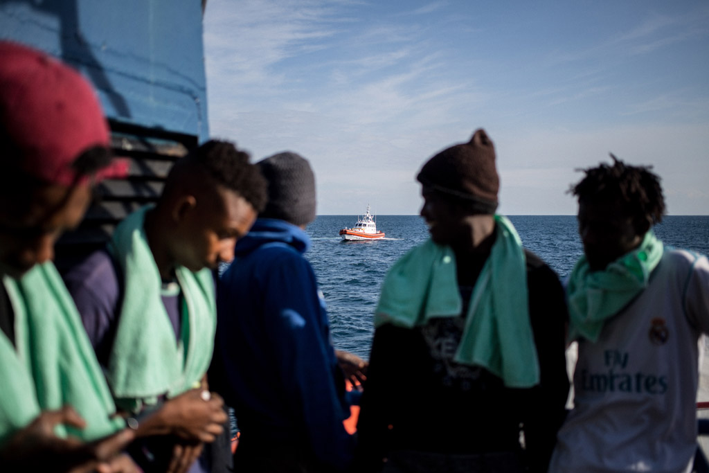 Migranten auf der "Sea Watch 3"