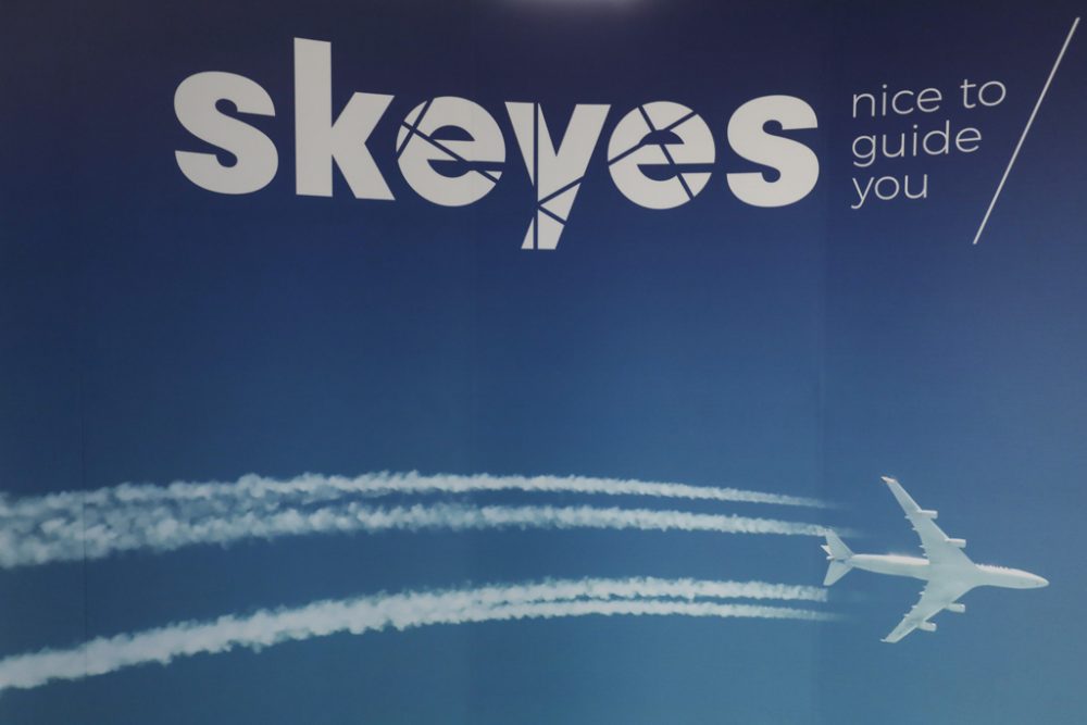 Logo der Flugsicherung Skeyes (Bild: Thierry Roge/Belga)