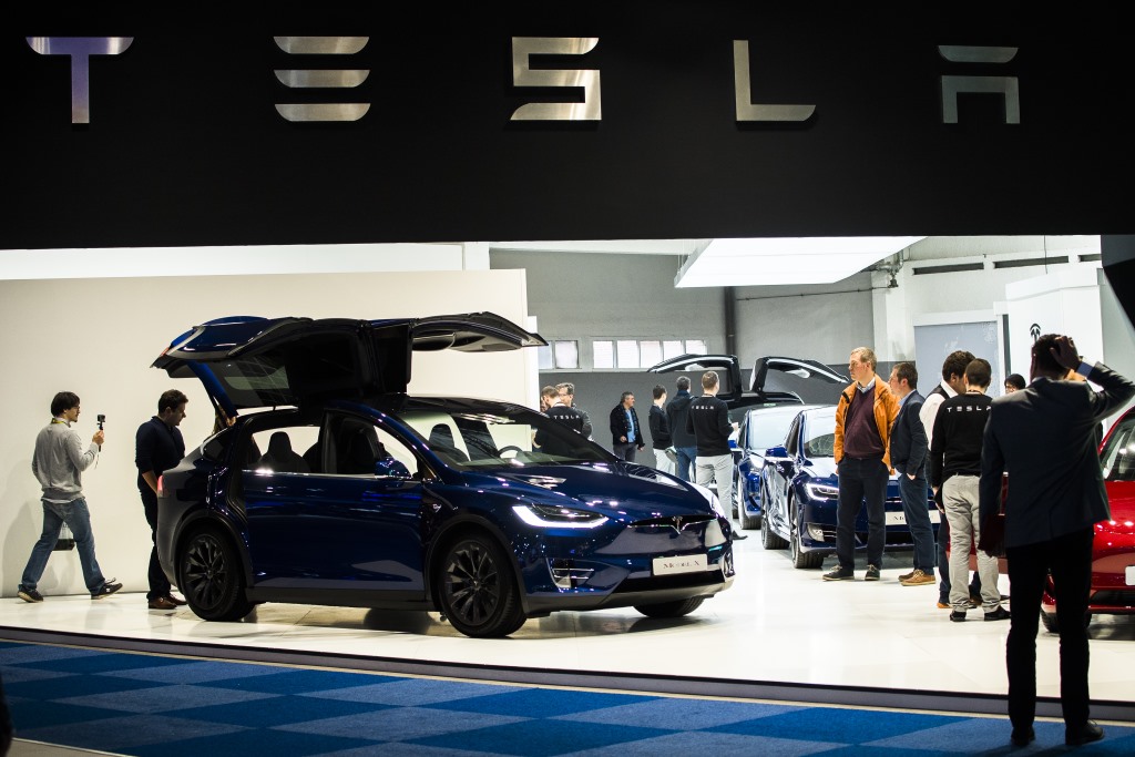 Tesla beim Autosalon in Brüssel (Bild von 2019: Laurie Diffembacq/ Belga)