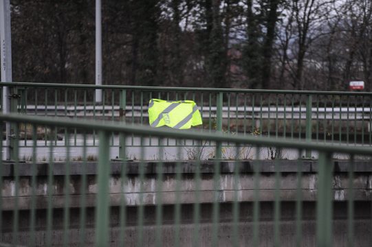 Die Unfallstelle an der E25 bei Visé