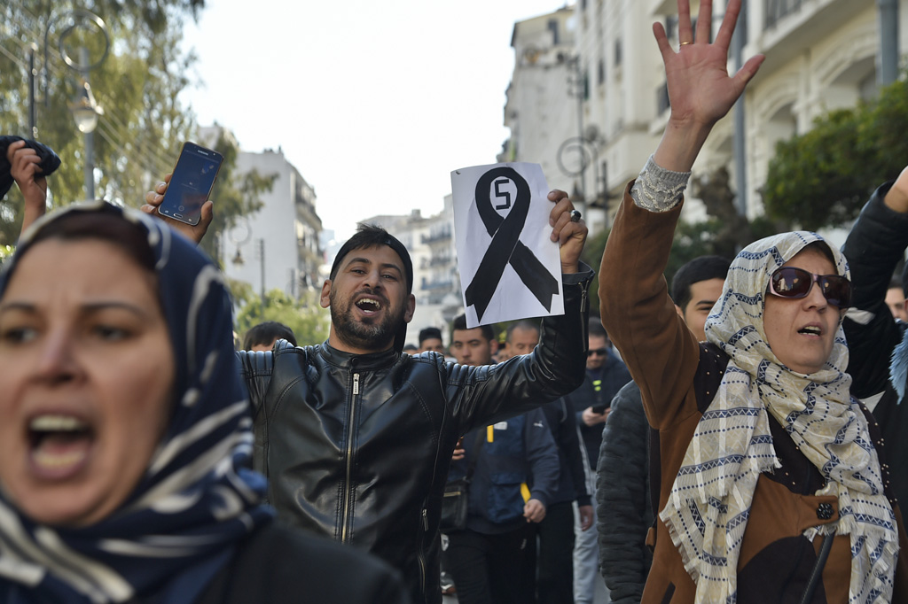 Proteste gegen Bouteflika in Algier