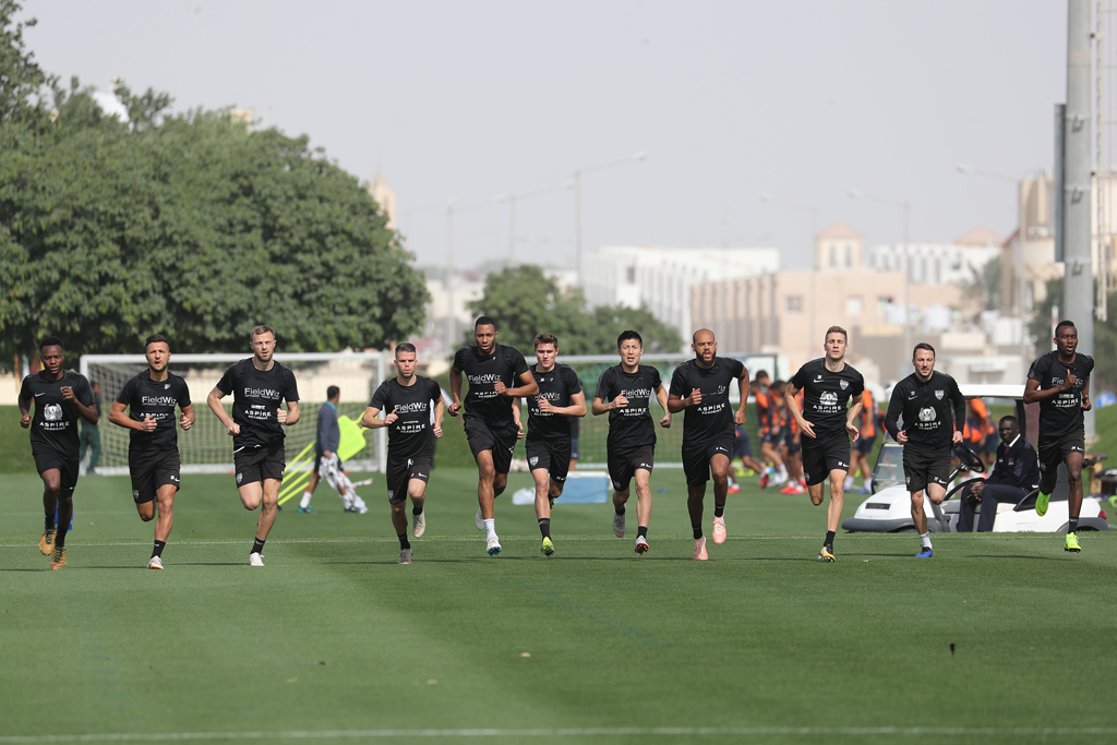 AS-Spieler Anfang Januar im Trainingscamp in Katar (Bild: Bruno Fahy/Belga)