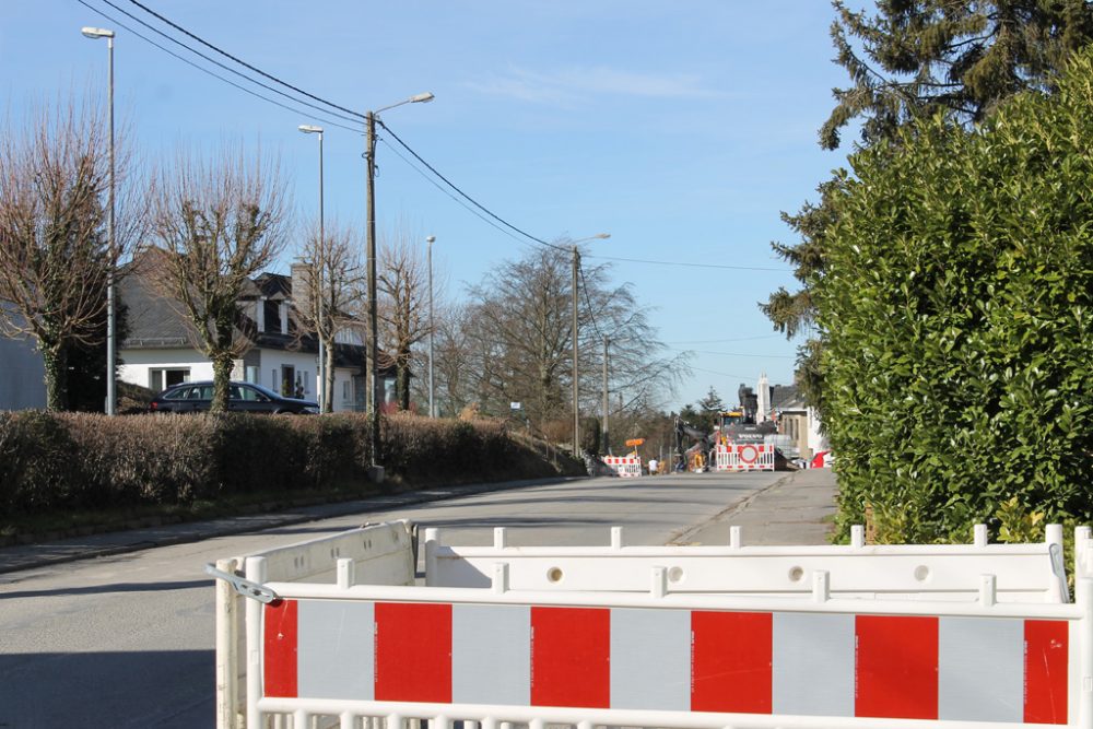 Straßenbauarbeiten in der Hauptstraße (Bild: Melanie Ganser/BRF)