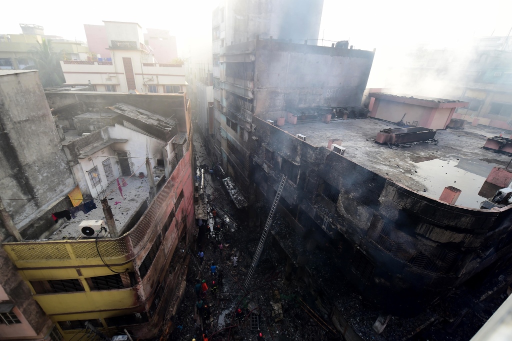 Feuer in Dhaka (Bild: AFP/ Munir Uz Zaman)