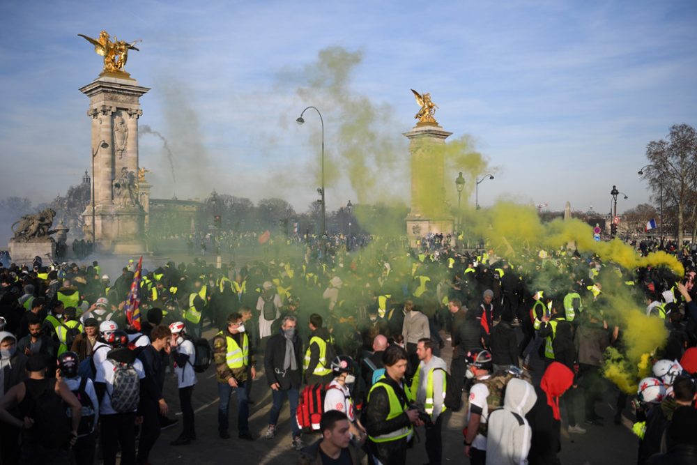 Gelbwesten-Protest in Paris