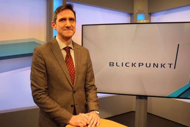 Frank Vranken im BRF-Fernsehstudio (Bild: Lena Orban/BRF)