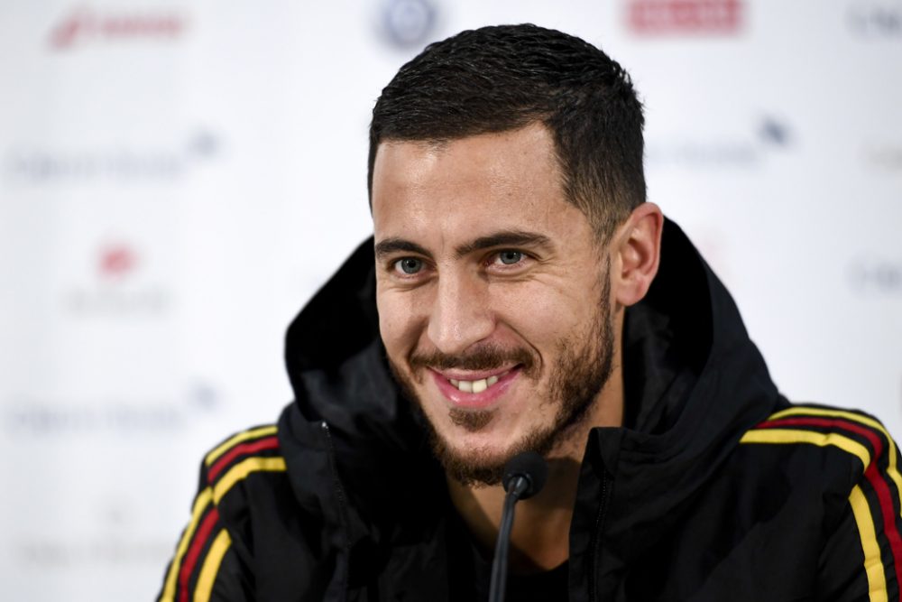 Eden Hazard bei einer Pressekonferenz im November 2018 (Bild: Dirk Waem/Belga)