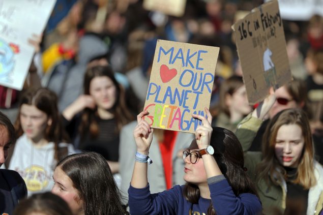 Klimaprotest in Brüssel am 21. Februar