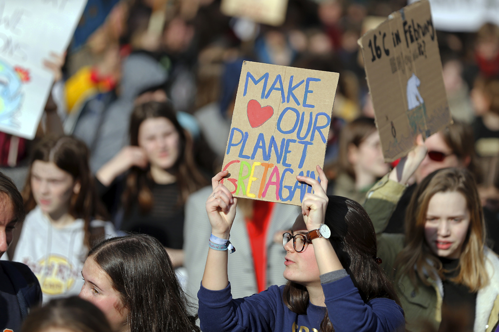 Klimaprotest in Brüssel am 21. Februar